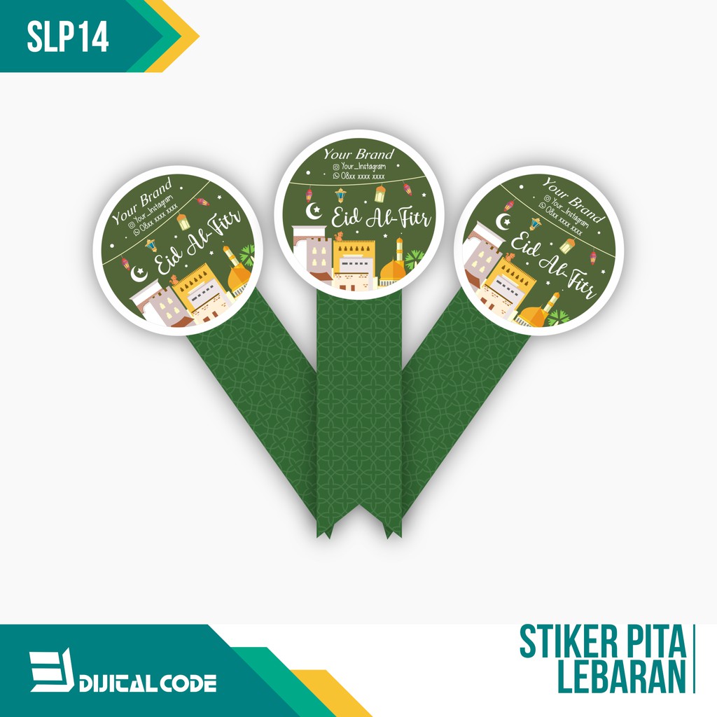 

SLP14 Stiker Label Parcel Toples Kue Lebaran Idul Fitri Bentuk Pita