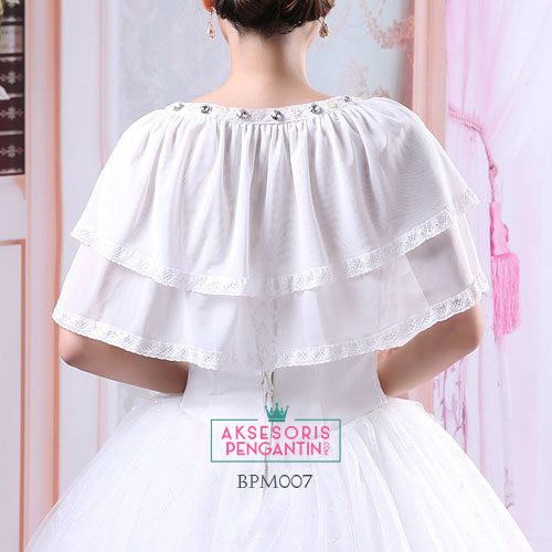 [BISA COD] BOLERO WEDDING WANITA AKSESORIS CARDIGAN PENGANTIN BPM007