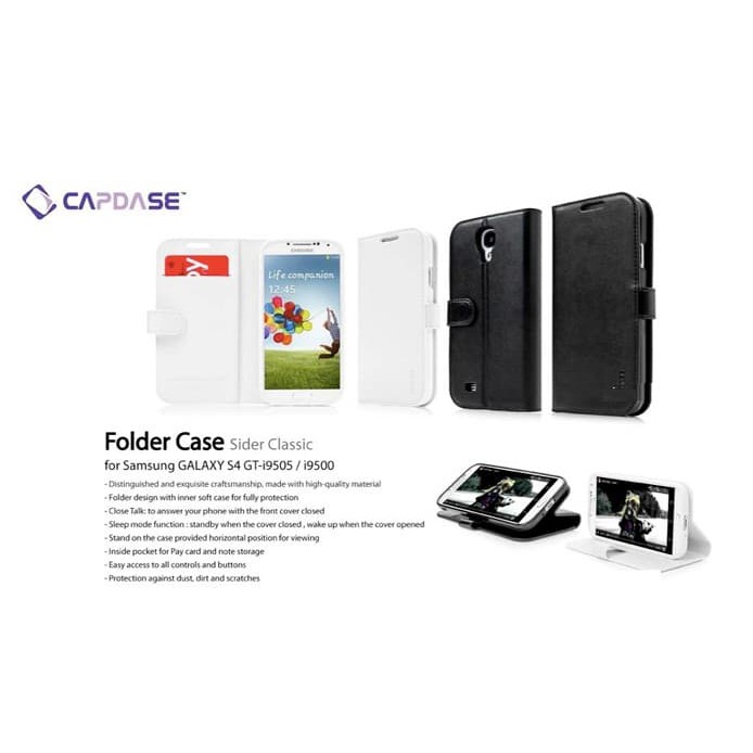 Produk Original CAPDASE Folder Case Sider Classic Samsung Galaxy S4