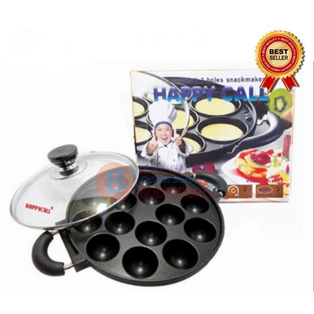 HAPPYCALL CETAKAN KUE TAKOYAKI MARTABAK TEFLON (15 & 19 LUBANG) PIZZA MINI
