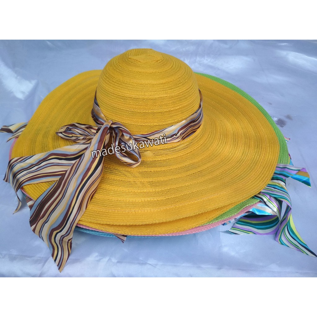 topi santai pantai cewek bali adem diameter 50cm