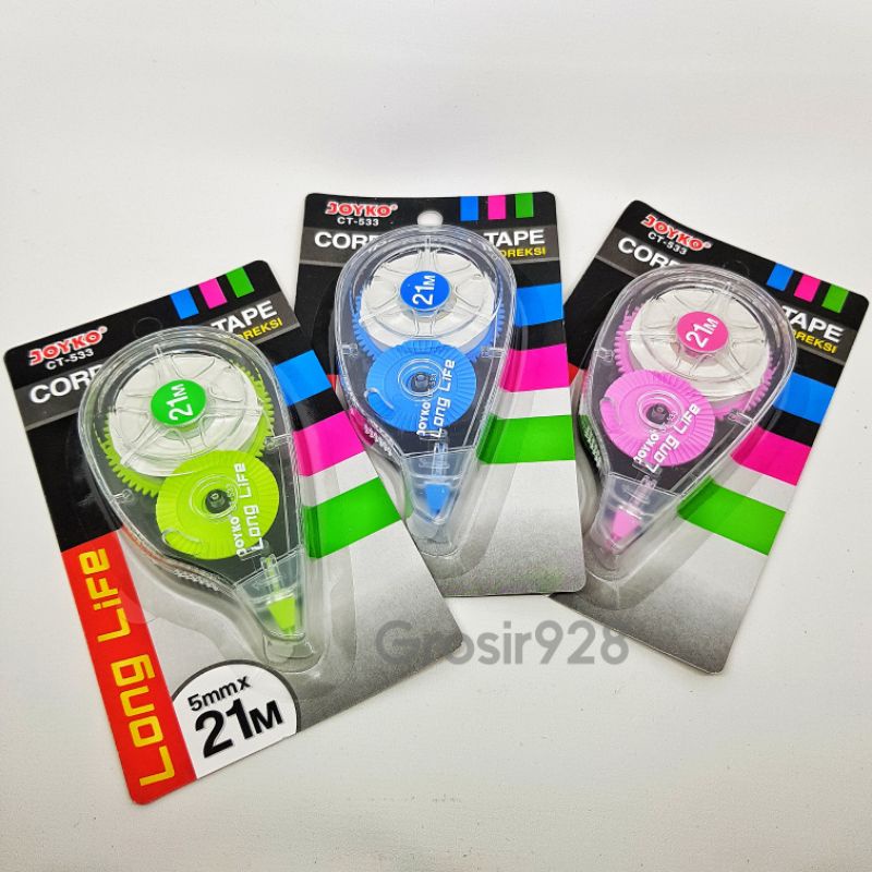 

Correction Tape / Pita Koreksi / Tipe X Roll Joyko CT 533 21x5mm Long Life