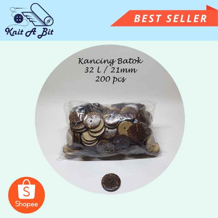 Kancing Batok 32 L / 21mm (200 pcs)