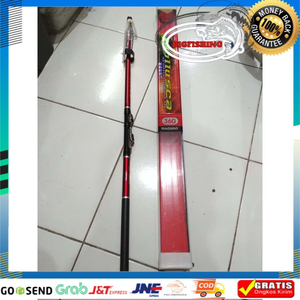 Joran Pancing Tegek Kolong Maguro Molusca 360 ISO CARBON UNGGULAN