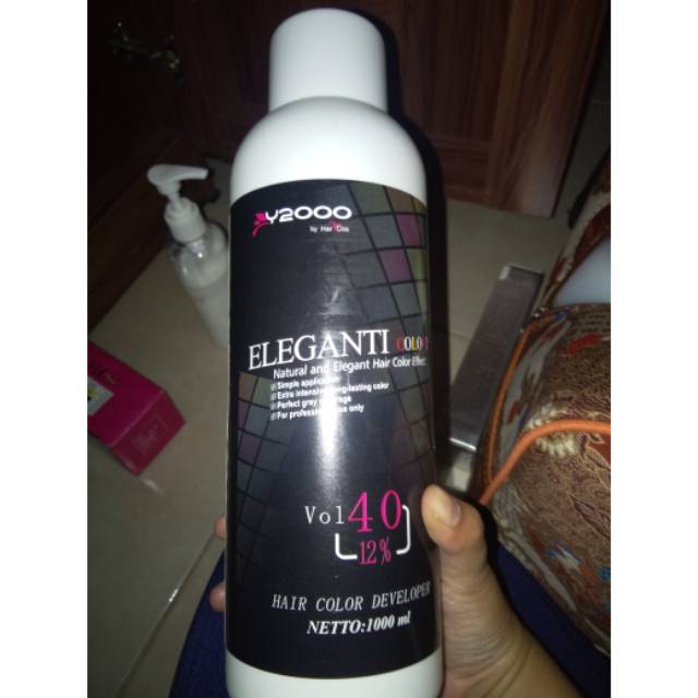 elegant Y2000 12% hair colour developer