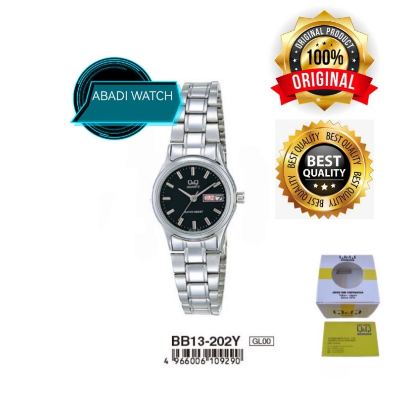 Jam Tangan Wanita QnQ QQ Q&amp;Q BB13-202Y  BB13-202Y Original Water Resist