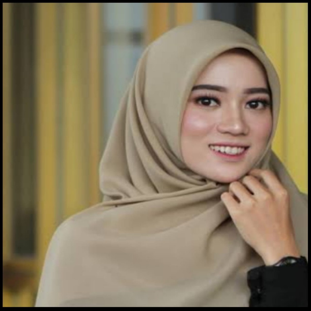 WAJIB PUNYA JILBAB SAUDIA RAWIS SEGI EMPAT MURAH /HIJAB SAUDIA RAWIS / KERUDUNG SAUDIA RAWIS TERBARU-khaki