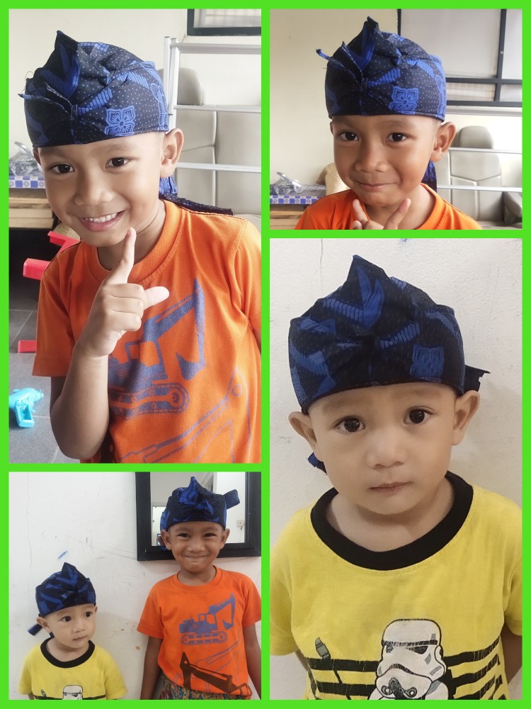 Iket Sunda Anak Batik Totopong Blangkon Batik Sunda Blangkon Anak Sunda Batik Terbaru Udeng Anak