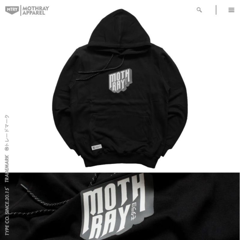 HOODIE HITAM MOTHRAY 0101