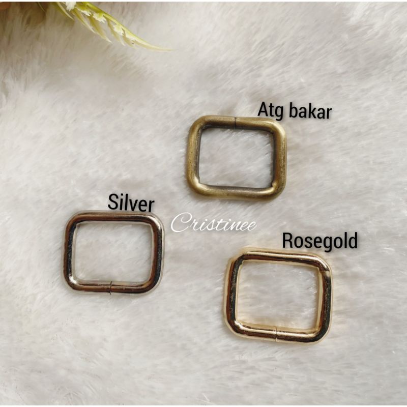 Ring kotak uk 2,5cm ( 12 pcs)