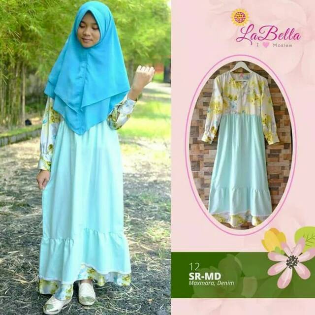 Gamis Anak Remaja Usia Tanggung Labella 14-15 tahun