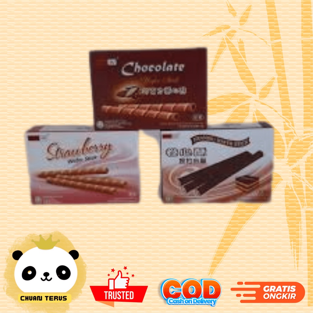 BISKITOP - WILLIE WAFER STICK 40g Biskuit Kue Kering Anak Dewasa Enak Renyah Biscuit Rasa Coklat