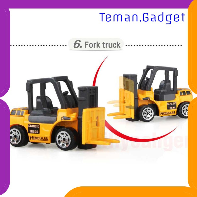 TG-MA185 MAINAN MOBIL-MOBILAN TRUCK KONSTRUKSI DIECAST ANAK 6PCS - CP1073