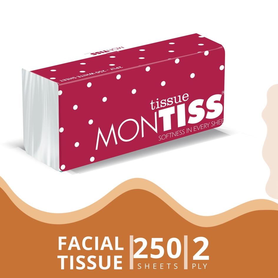 Tisu Montiss Facial Tissue 250 Sheets - 2 Ply-2