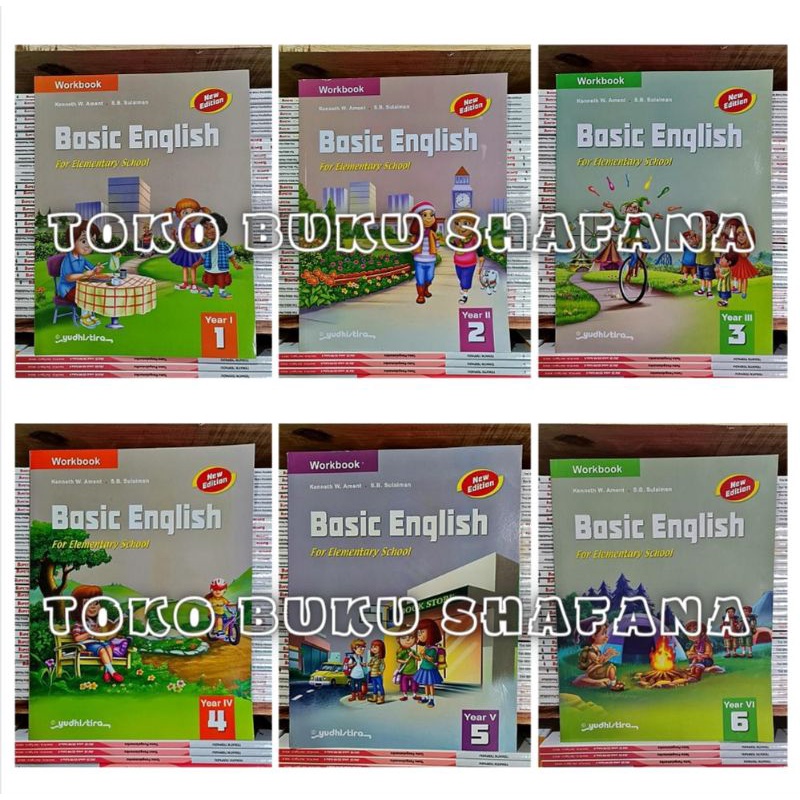 WORKBOOK BASIC ENGLISH NEW EDITION KELAS 1 2 3 4 5 6 SD/MI YUDHISTIRA