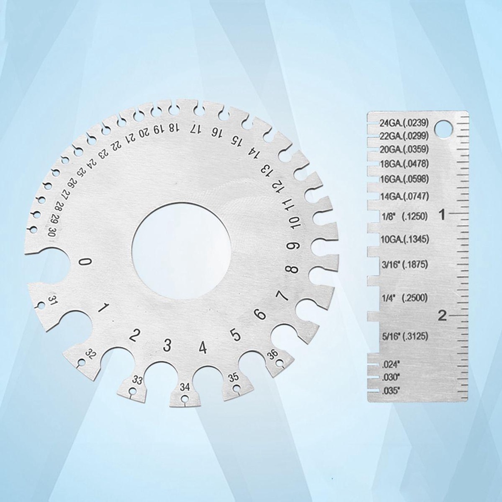 Lanfy Wire Gauge Kawat Lembaran Anti Korosi Stainless Steel Anti Karat Alat Ukur