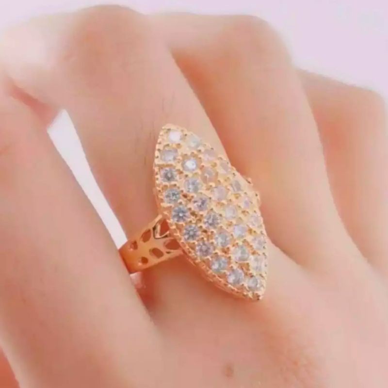 Cincin Wanita Mata Oval Cantik Elegan Terlaris