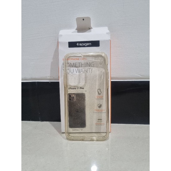 case iphone 11 pro spigen liquid crystal glitter original bekas / preloved