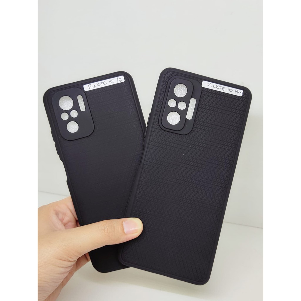 LUXURY Real Redmi Note10 Note10s Redmi Note 10Pro with Pelindung Camera TPU Black Matte