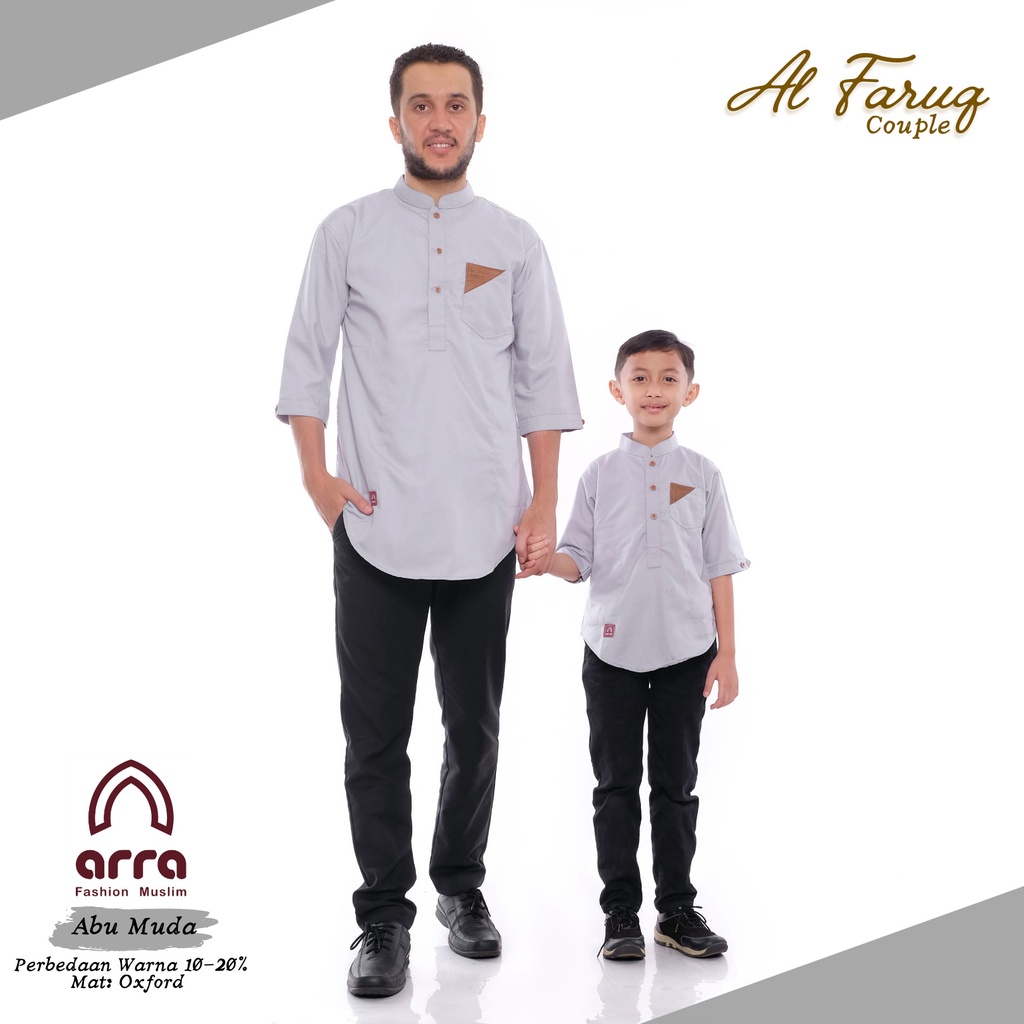 Arra Baju Koko Kurta Pakistan Al faruq Baju Couple Ayah dan Anak Baju kemeja Koko Pria Dewasa Anak Cowok Baju Koko Premium Murah Terbaru Idul Fitri 2022 Baju Kokoh Muslim Dewasa Laki Laki Baju Takwa Kain Oxford  Pakaian Jubah Muslim Pria Lengan Pendek