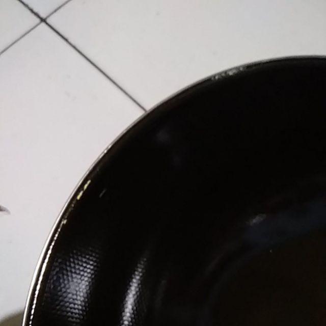 Wajan Enamel Kuping Warna Hitam Uk 34inch