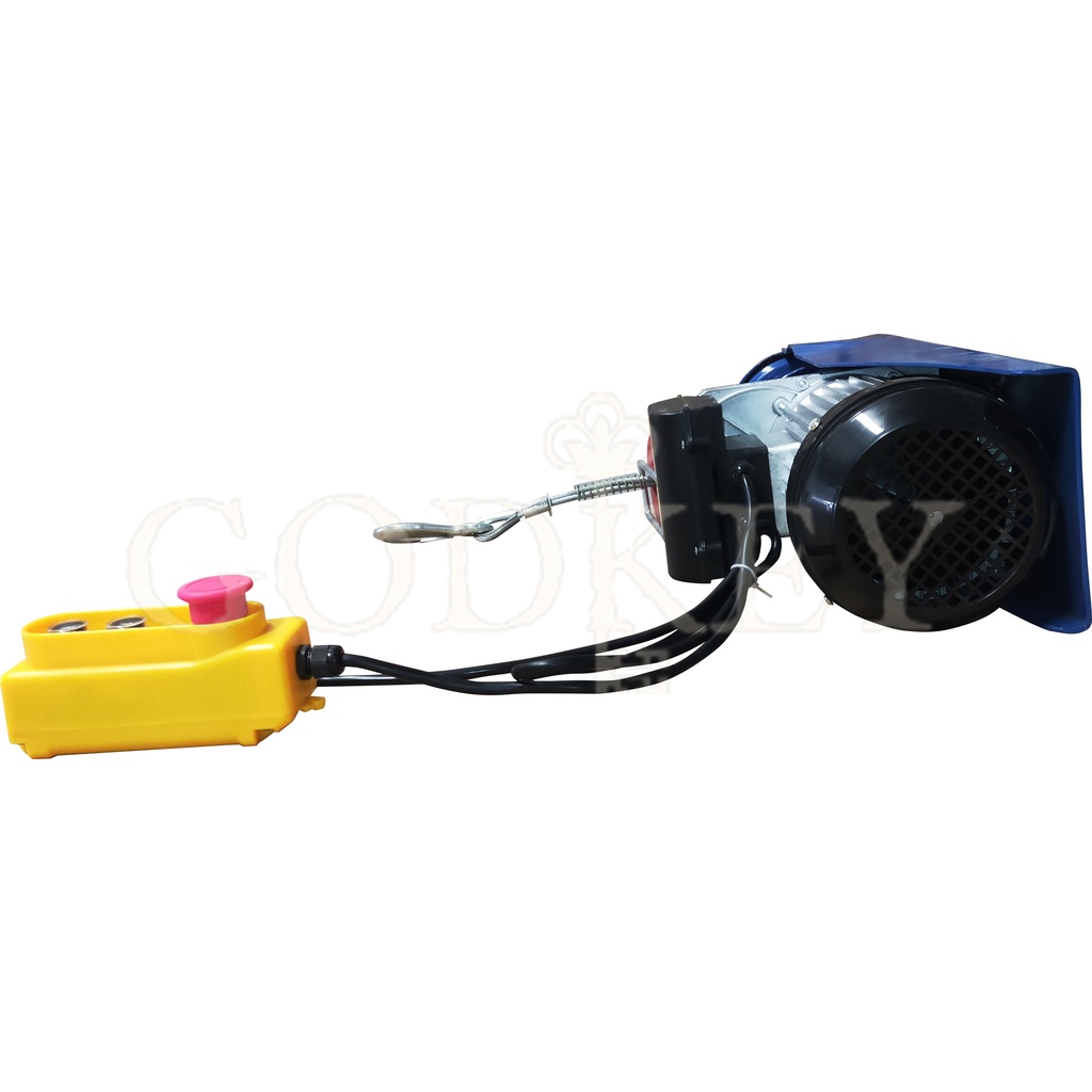 JAPAN TUBRAX Mini Hoist Electric Kapasitas 1 ton 20 Meter PA1000 Wire Rope Alat Derek Elektrik