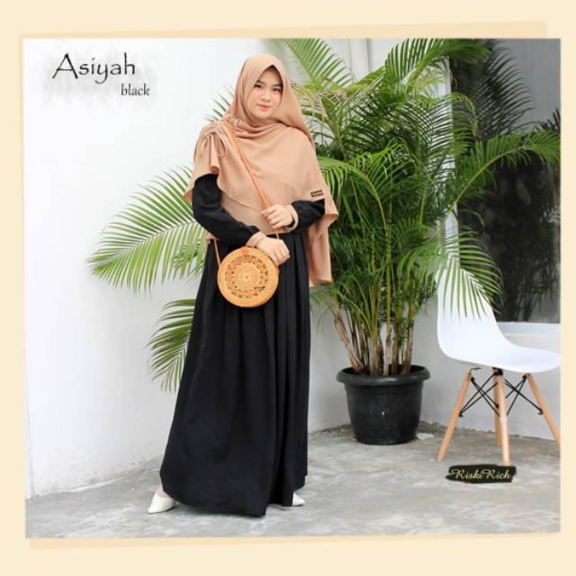 Gamis Asiyah by Riskirich Original | Wolycrepe Premium