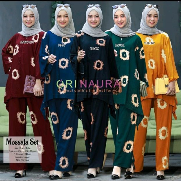 [PROMO] SETELAN WANITA / SETELAN TUNIK DRESS EMIRA / SET JUMBO/ONE SET WAKA WAKA