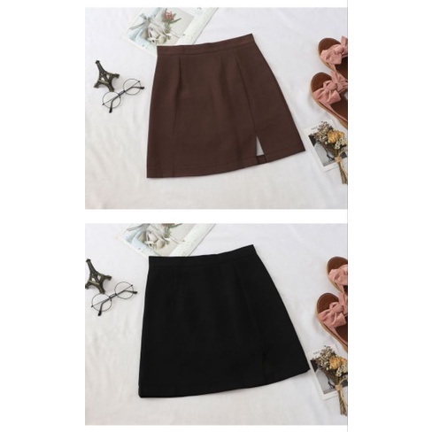 Rok Pendek Wanita/Rok Mode A line Short /skirt leather