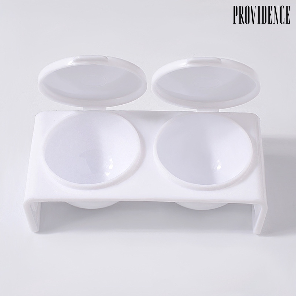 Providence 2Pcs / Set Cup Dappen Dish Plastik Transparan Anti Pecah Untuk Peralatan Nail Art