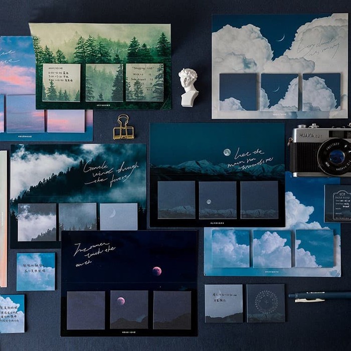 

Promo Moon and Star Series Sticky Notes Set / Memo Tempel Post It Lucu Unik - D Berkualitas