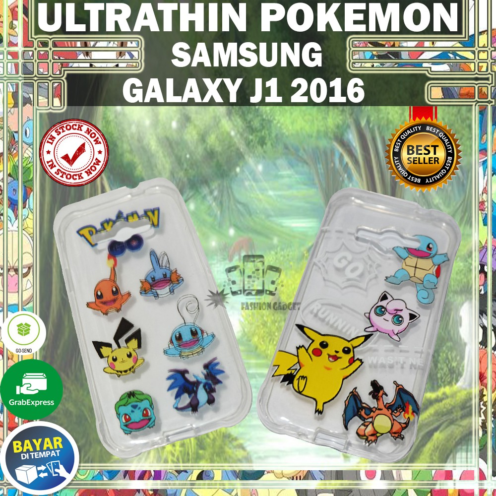 (Warna Acak) Silikon Samsung Galaxy J1 Ace / Ultrathin Samsung Galaxy J1 Ace / Case Pokemon