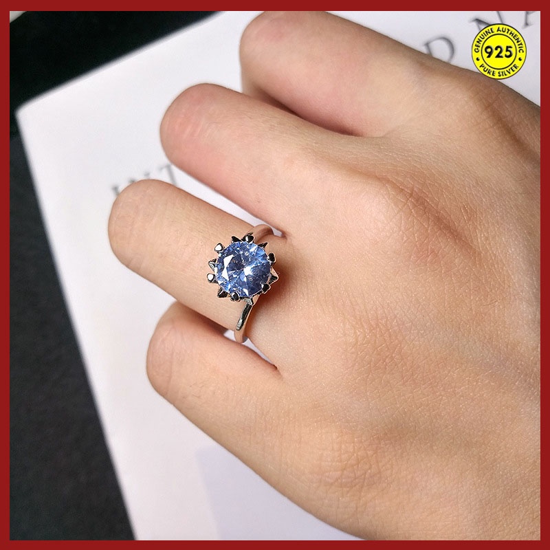 Pt950 Cincin Delapan Hati Delapan Panah Moissanite Untuk Wanita