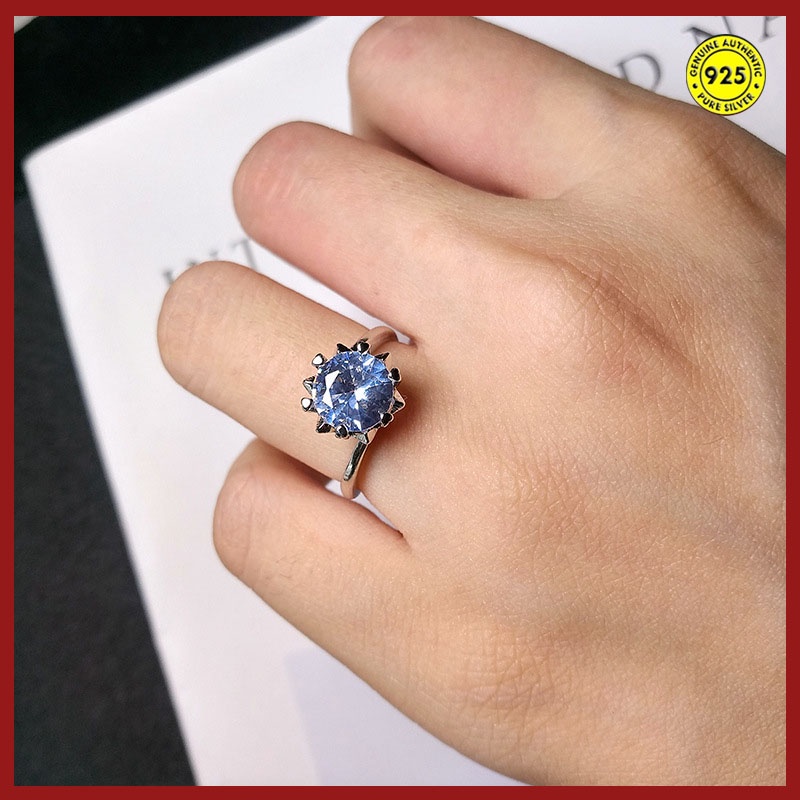 Pt950 Cincin Delapan Hati Delapan Panah Moissanite Untuk Wanita