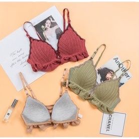 IKILOSHOP UND53 Sexy Bra Wanita Push Up Seamless Bralette Tanpa Kawat Fashion Korea