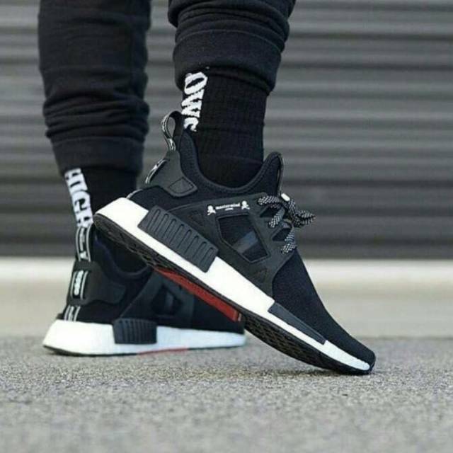 ADIDAS NMD JAPAN x MASTERMIND BLACK WHITE SEPATU SNEAKERS PRIA HYPE PERFECT KICKS PK ORIGINAL