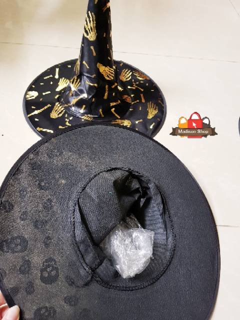 TOPI HALLOWEEN TENGKORAK TOPI PENYIHIR MURAH KOSTUM PESTA HANTU GROSIR AKSESORIES KOSTUM  SERAM