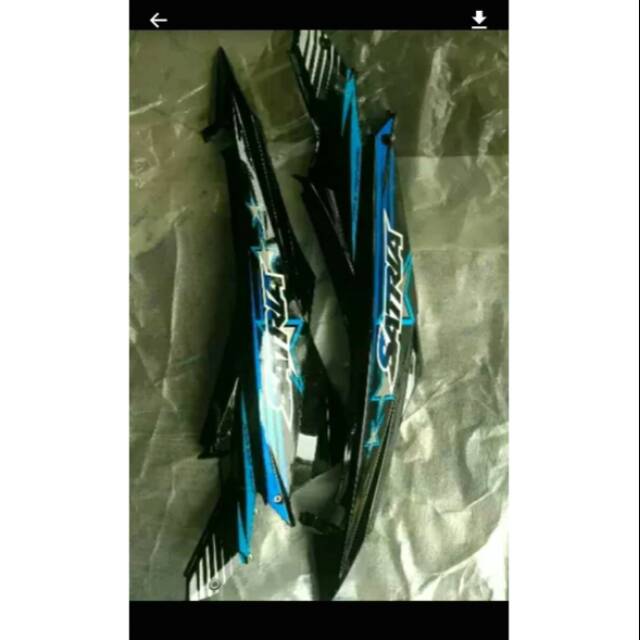 Cover body satria fu new FL hitam lis