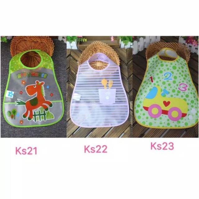 Slabber Waterproof / Celemek Makan Bayi