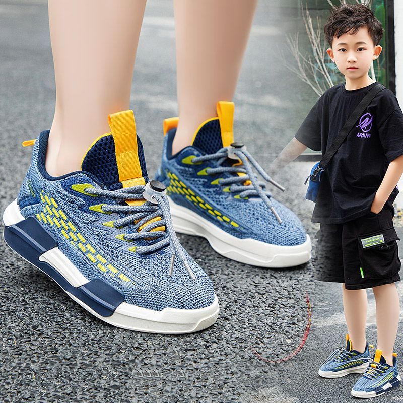 [GROSIR][COD] SEVEN_DAY SEPATU RAJUT SNEAKERS ANAK-ANAK UNTUK USIA 2-9 TAHUN / BOY &amp; GIRL BIRU WM2316