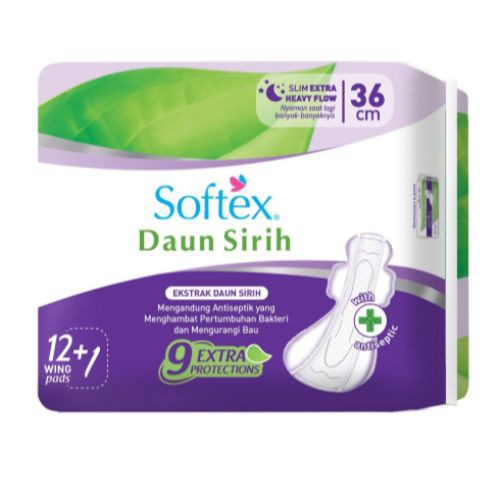 Softex Daun Sirih 36Cm 12+1's