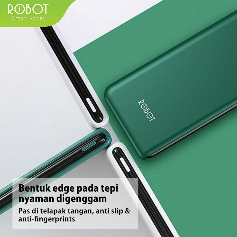 PowerBank ROBOT 10000mAh RT180 Dual Input Port Type C &amp; Micro USB