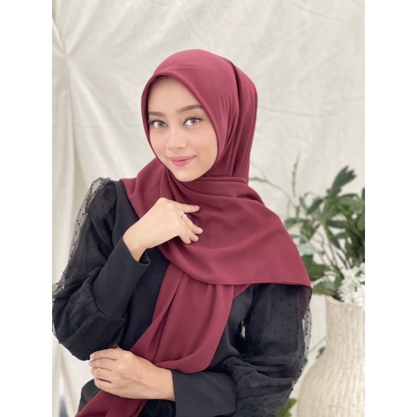 Jauharah Scarves Veloxa Series - Maroon