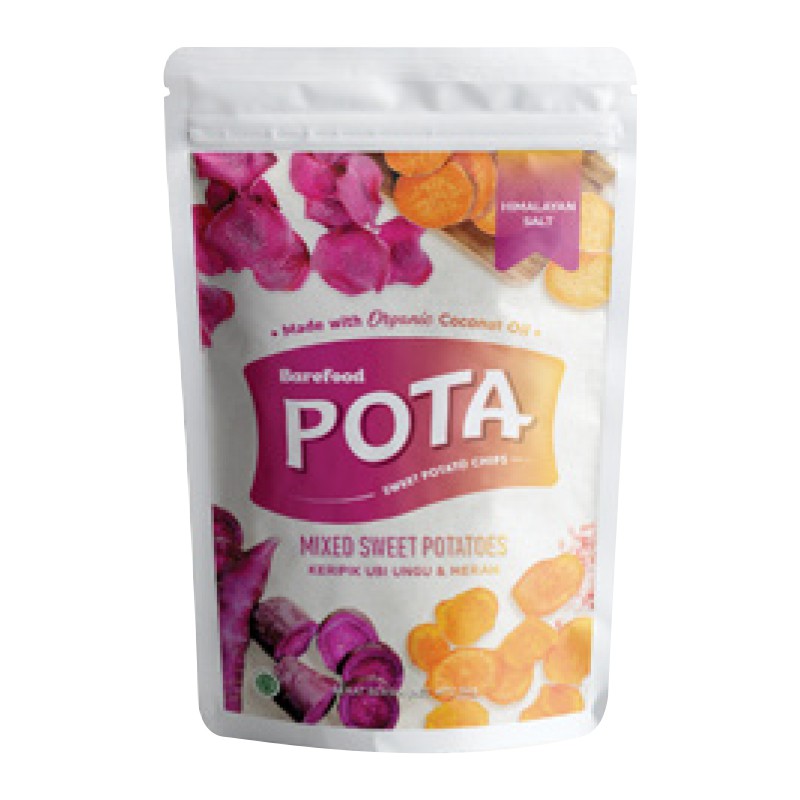 

Pota - Mixed Sweet Potato Chips Himalayan Pink Salt 50gr