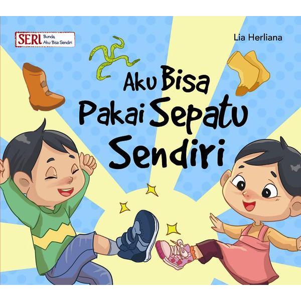 Vektor Tegak Gambar  Kartun  Anak Memakai  Sepatu 