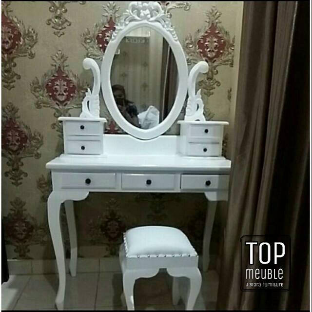 MEJA RIAS KARTINI , MEJA RIAS KAYU JATI , TOLET KARTINI , TOLET KAYU JATI
