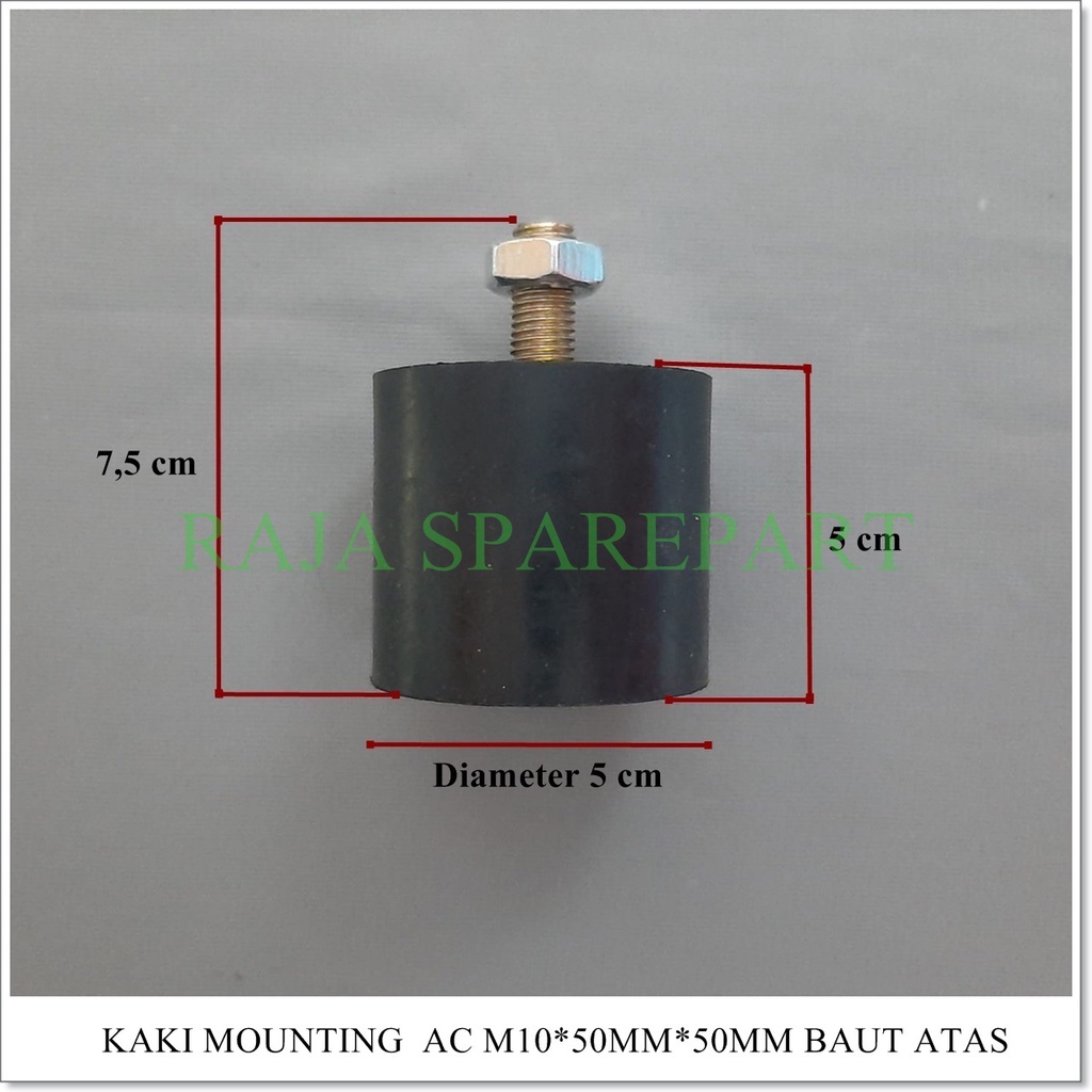 KAKI MOUNTING / KARET MOUNTING AC M10*50MM*50MM BAUT ATAS