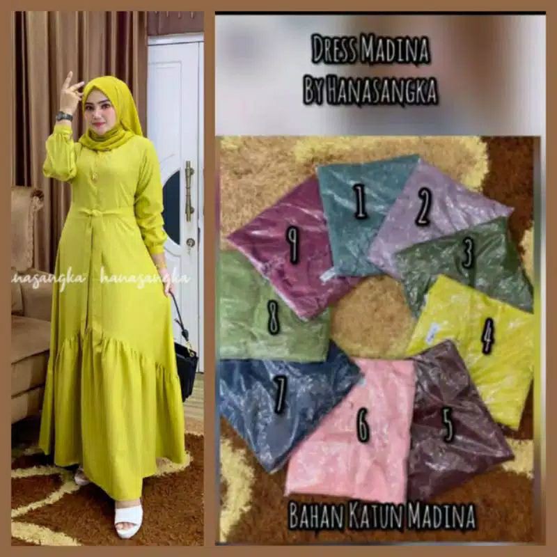 SALE gamis by hanasangka free pasminah