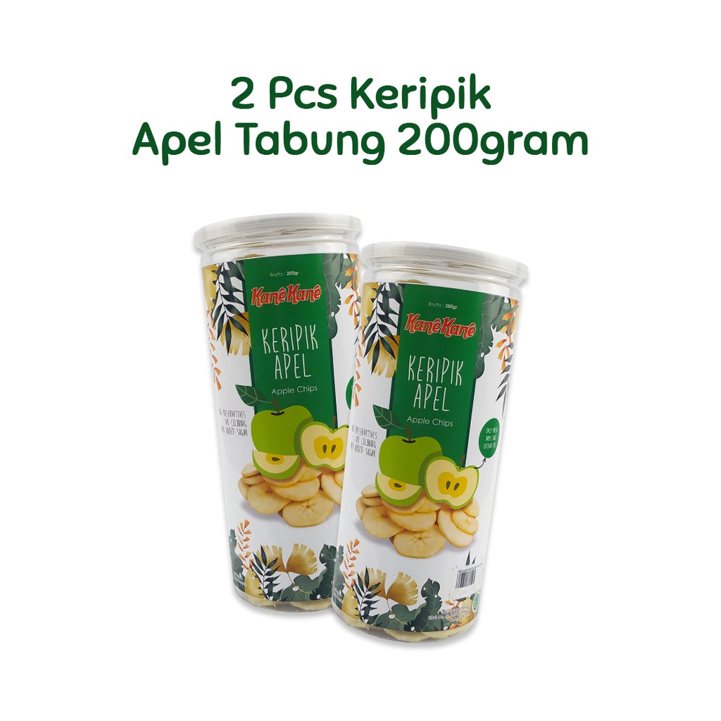 

Paket Hemat Keripik Buah Apel Kane Kane - Keripik Khas Malang Kemasan Tabung 200gram - Isi 2pcs