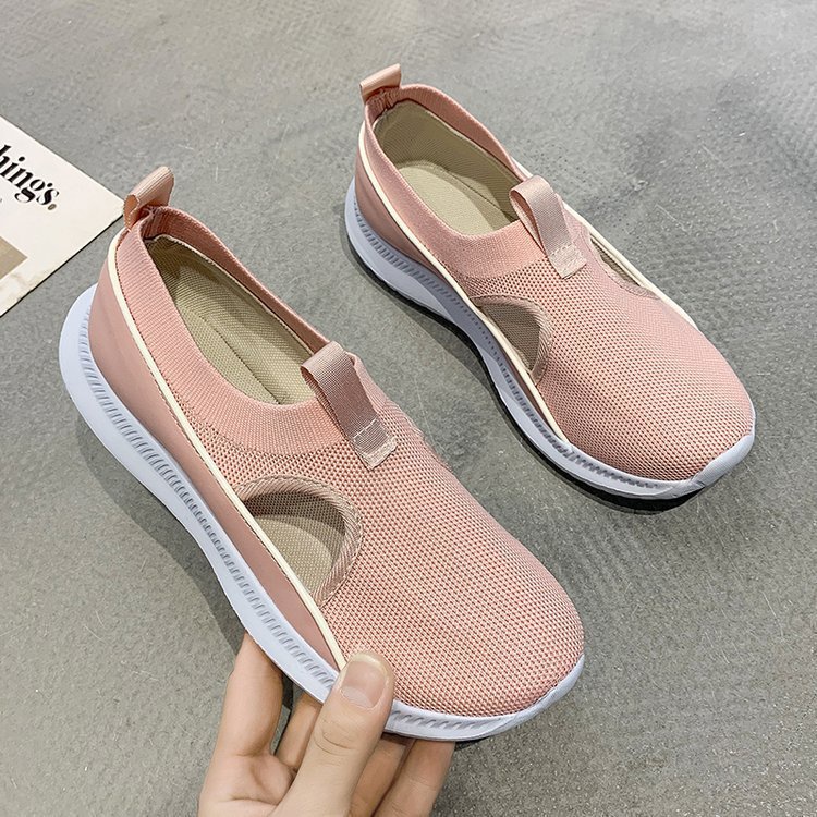 TBIG [COD] Sepatu Slip On Eccaslip Wanita Import Korea Style Santai Wanita Sepatu